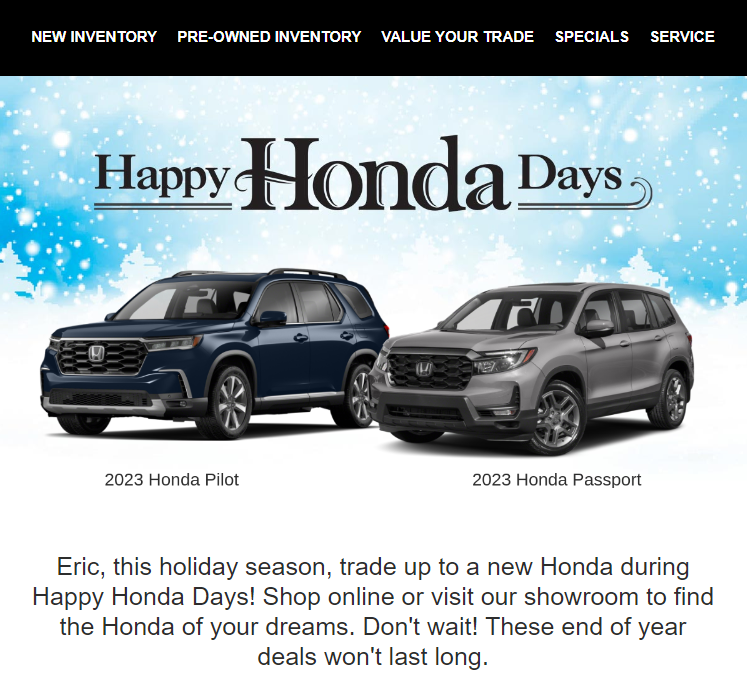 Honda – Happy Honda Days_Thumbnail