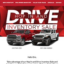 Hop In and Drive – Inventory Sale – Red_Thumbnail