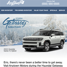 Hyundai – Getaway Sales Event – Winter_Thumbnail
