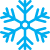 Winter icon blue
